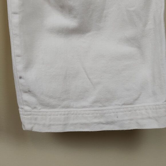 Princess Polly White Wide Leg Patch Pockets Denim Pants Size 4 - Picture 15 of 16